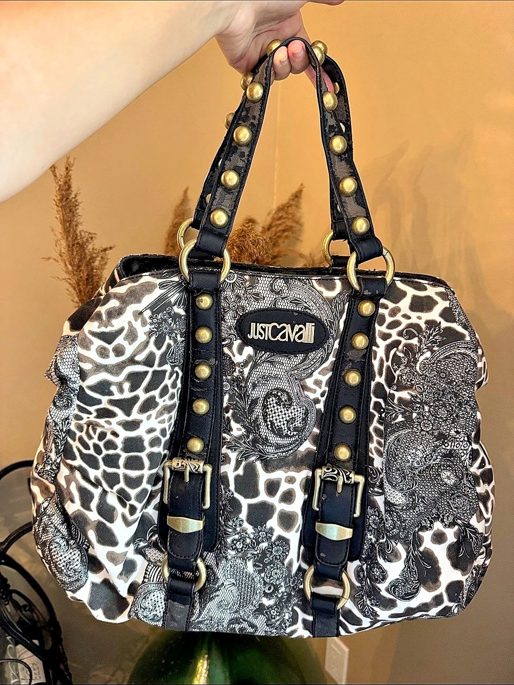 Just Cavalli Animal Print Shoulder Bag